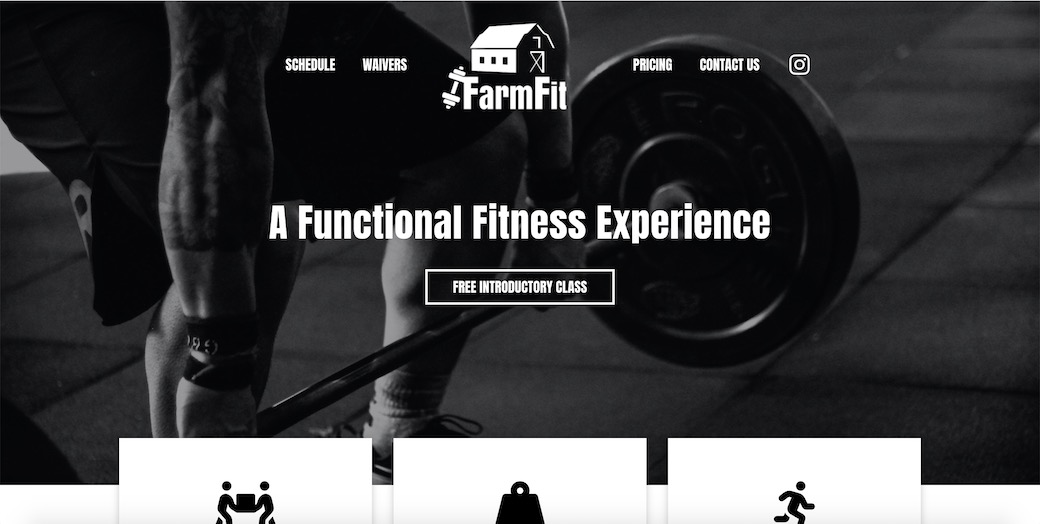 web design for gyms in Philadelphia example 2