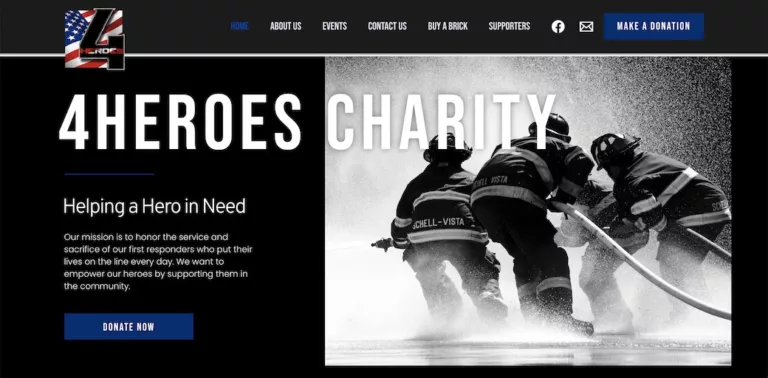 charity website